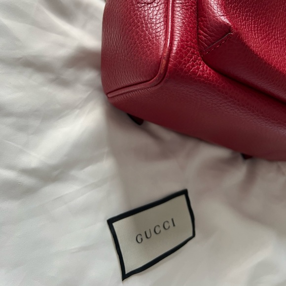 Gucci Soho GG Leather Backpack in Red - Picture 12 of 12
